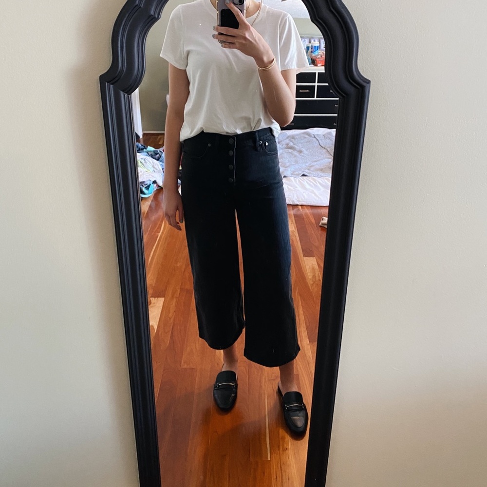 Madewell Wide-Leg Crop Jeans